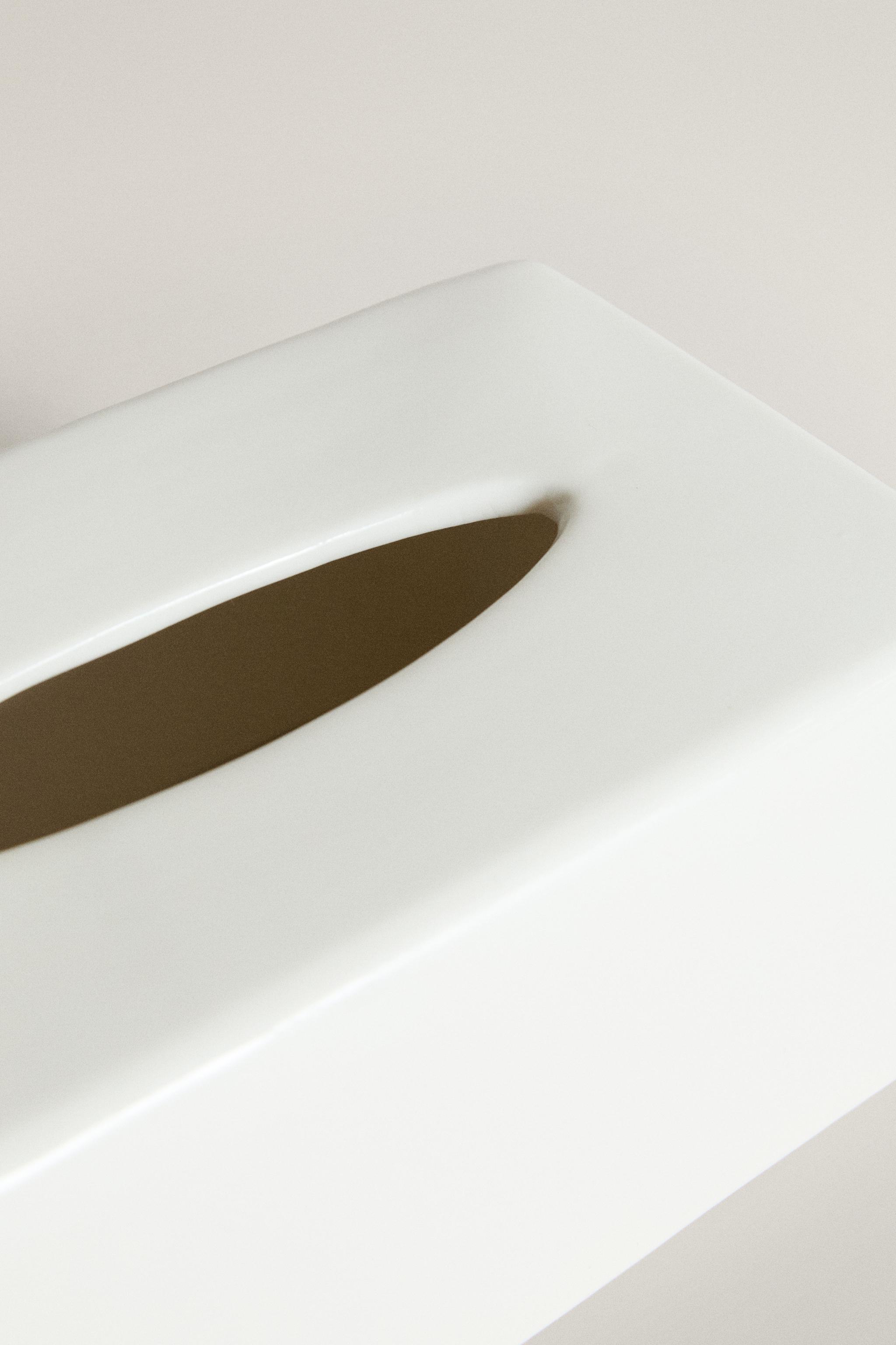 RECTANGULAR CERAMIC TISSUE BOX