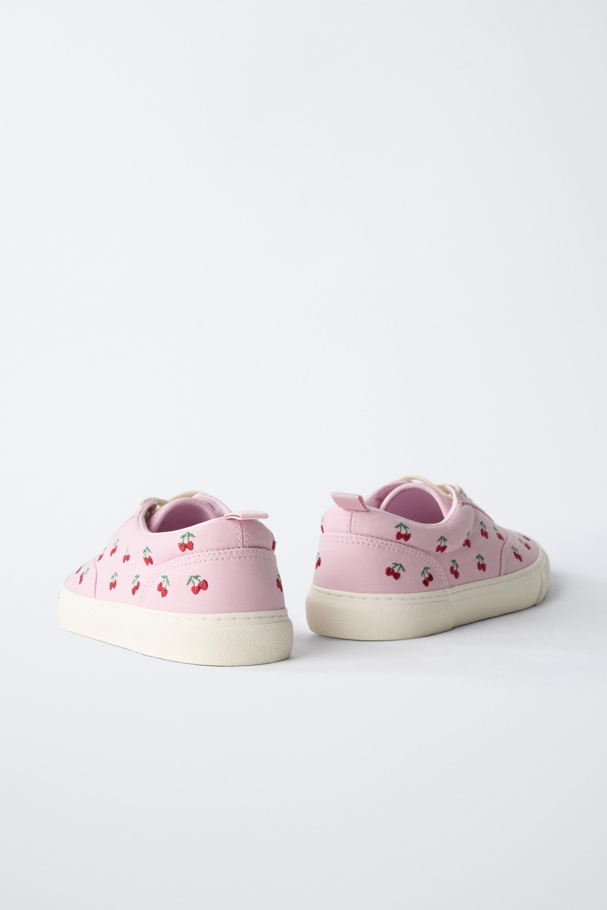 EMBROIDERED COTTON SNEAKERS