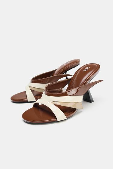 SANDALES À TALONS ASYMÉTRIQUES - Multicolore de Zara - Image 5
