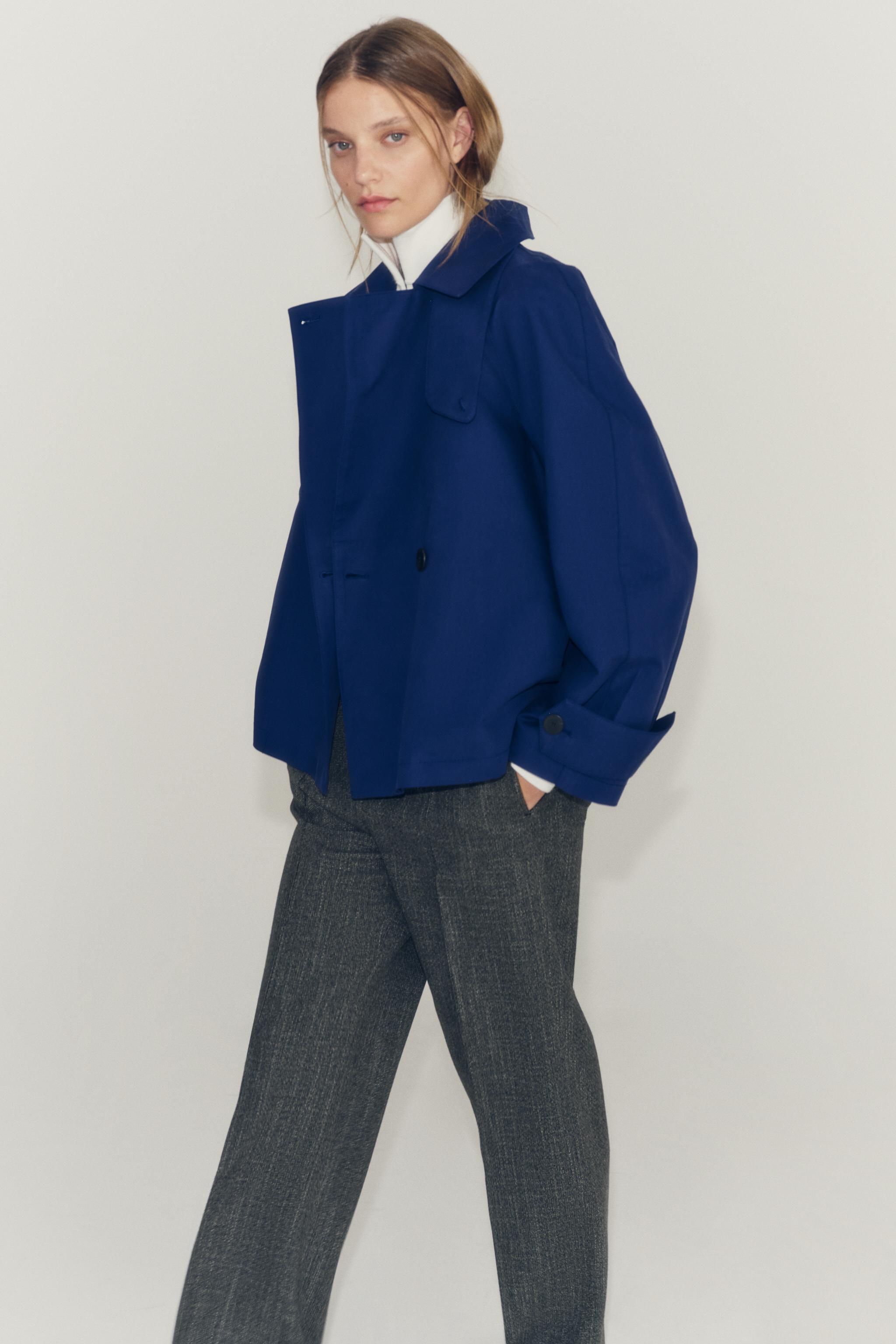 ZW COLLECTION SHORT TRENCH COAT