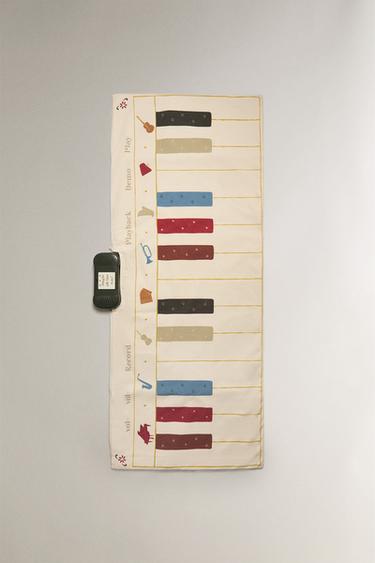 Zara CHILDREN'S MUSICAL PIANO TOY RUG - 淺米色