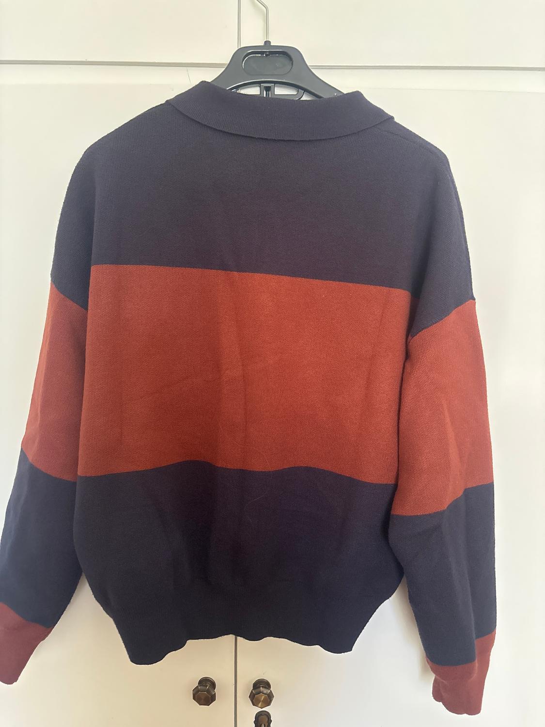 STRIPED KNIT POLO SHIRT - Image 2