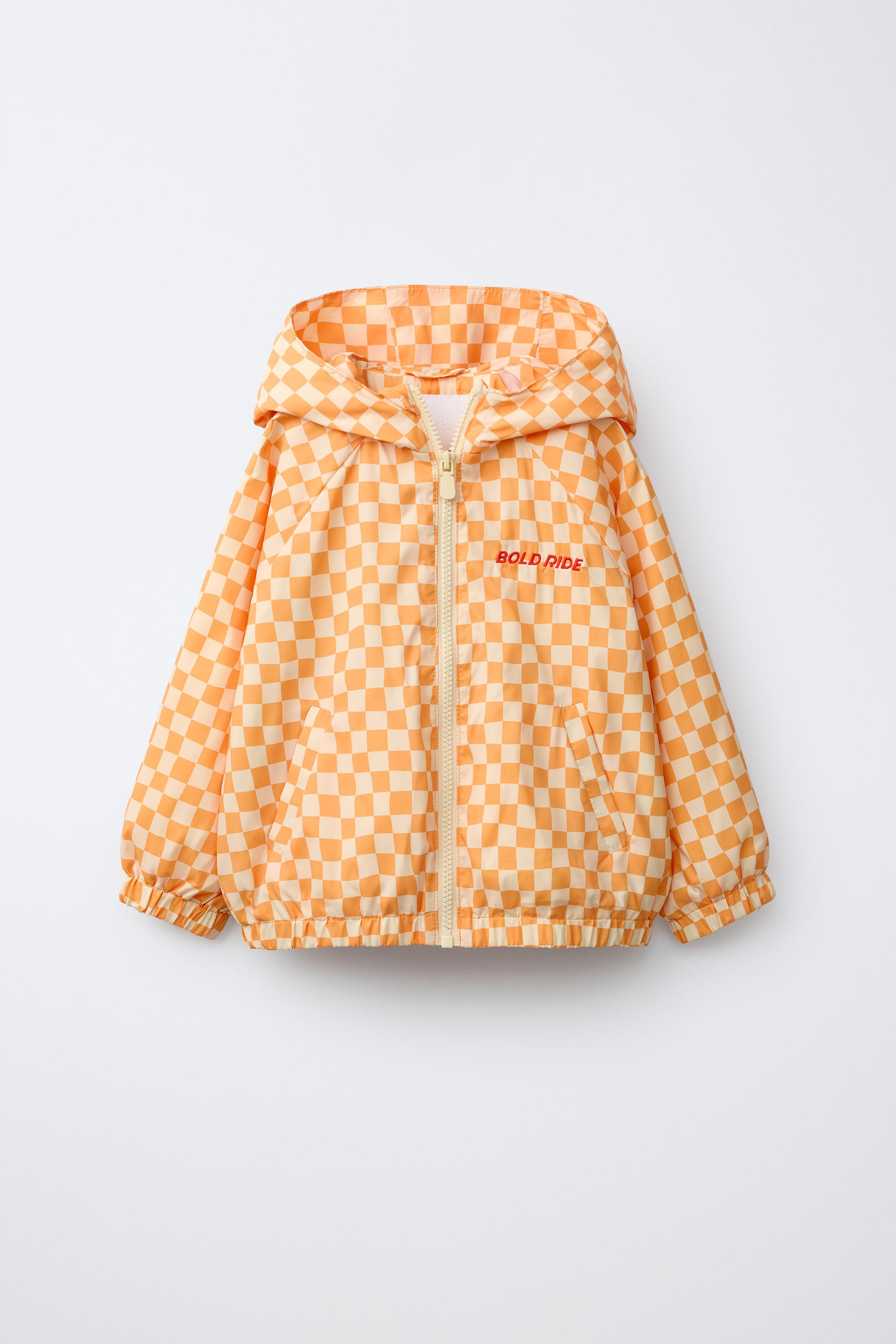 Lightweight Checkerboard Raincoat