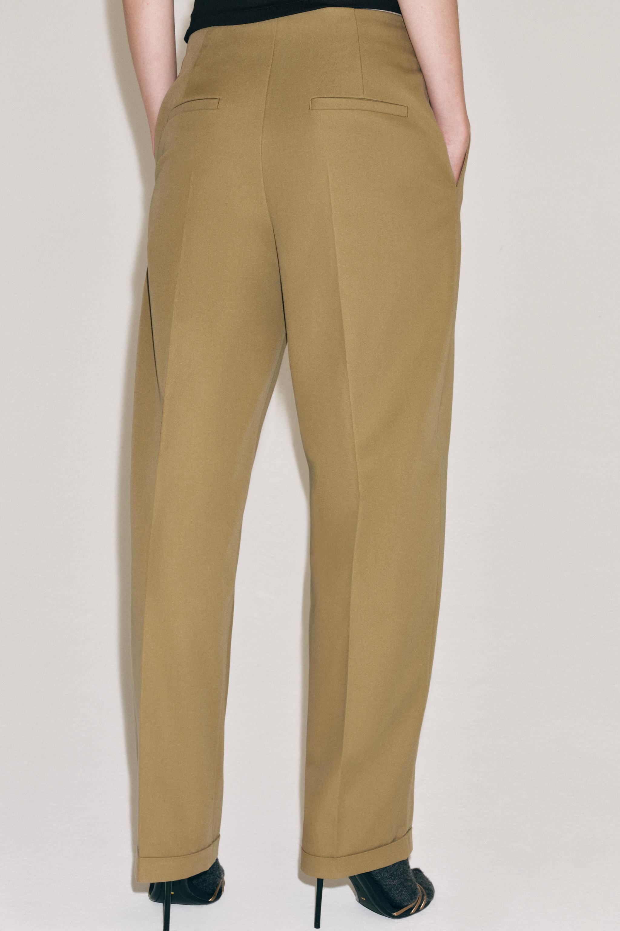 PANTALON TAILLE HAUTE PLIS ZW COLLECTION