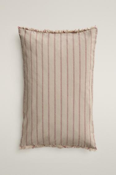 STRIPED CUSHION COVER - Red by Zara - Image 0