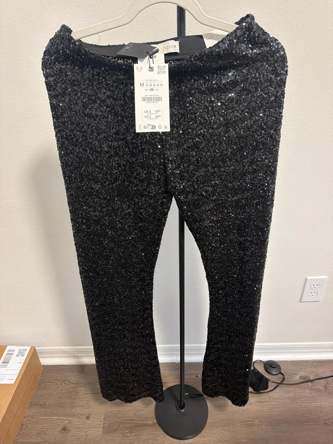 FLARE SEQUIN LEGGINGS - Image 2