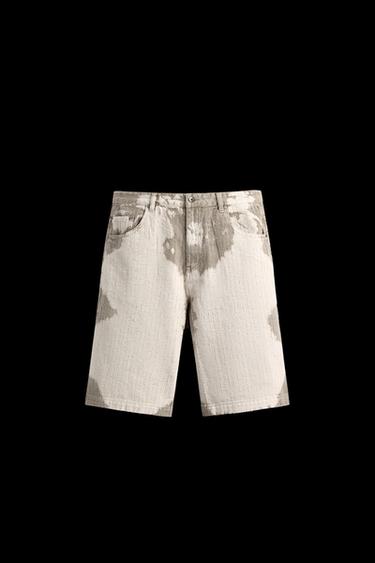 BERMUDA-SHORTS MIT STRUKTURMUSTER UND STREIFEN - 028 von Zara - Bild 0