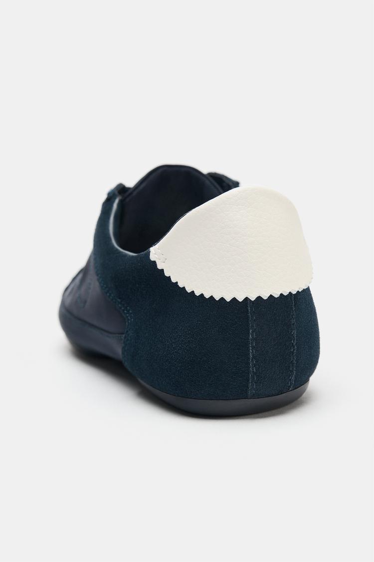 TENIS BLUCHER CON TALÓN CONTRASTANTE 7