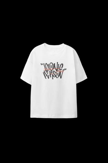 GRAFFITI PRINT T-SHIRT - White by Zara - Image 0