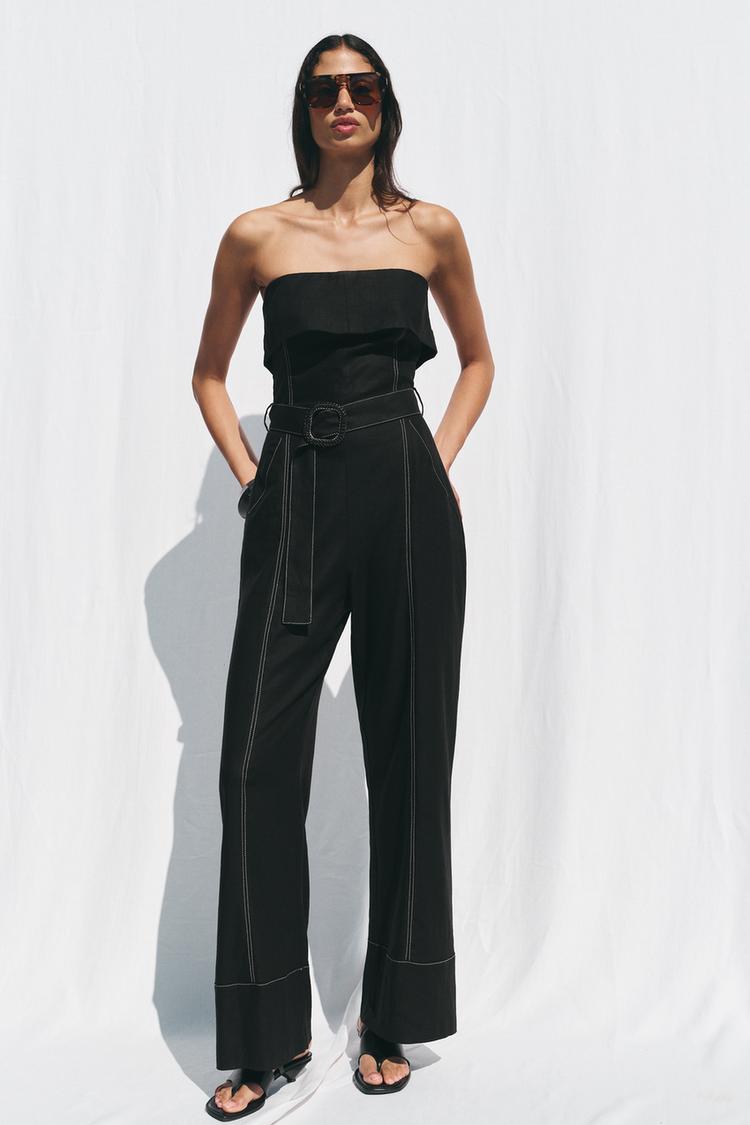 Zara España Monos Mujer Fiesta Zara Mono Corto Zara Básico Con