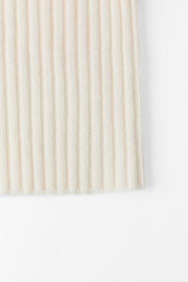 SKI COLLECTION BALACLAVA WITH WOOL AND CASHMERE - Ecru by Zara - Image 3