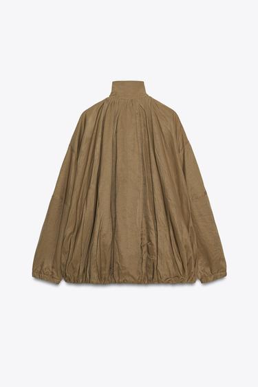 VESTE BOMBER FLUIDE ZW COLLECTION - Marron / Taupe de Zara - Image 5