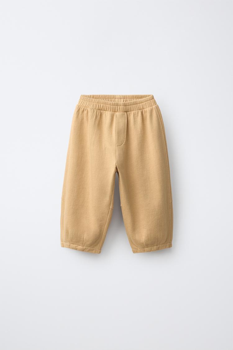 Pantalón de felpa de corte barrel