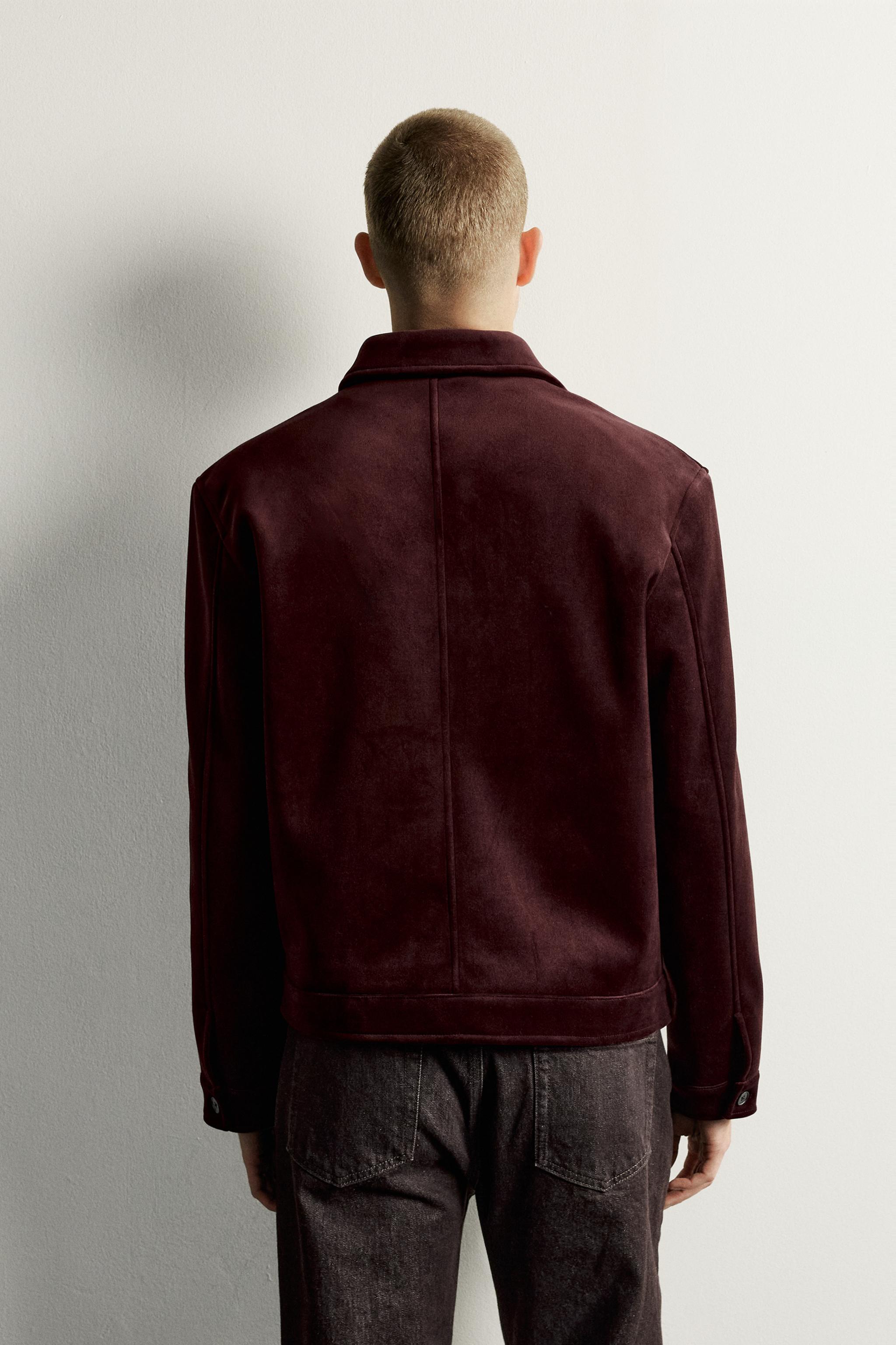 BLOUSON VELOURS ZIPPÉ