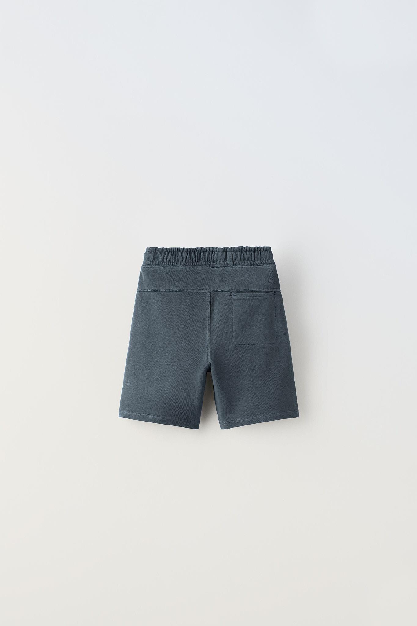 ハーフ・ショートパンツ HUECLOSET Closet double rivet bermuda Shorts TEXTURED KNIT BERMUDA SHORTS - Dusty pink | ZARA United States