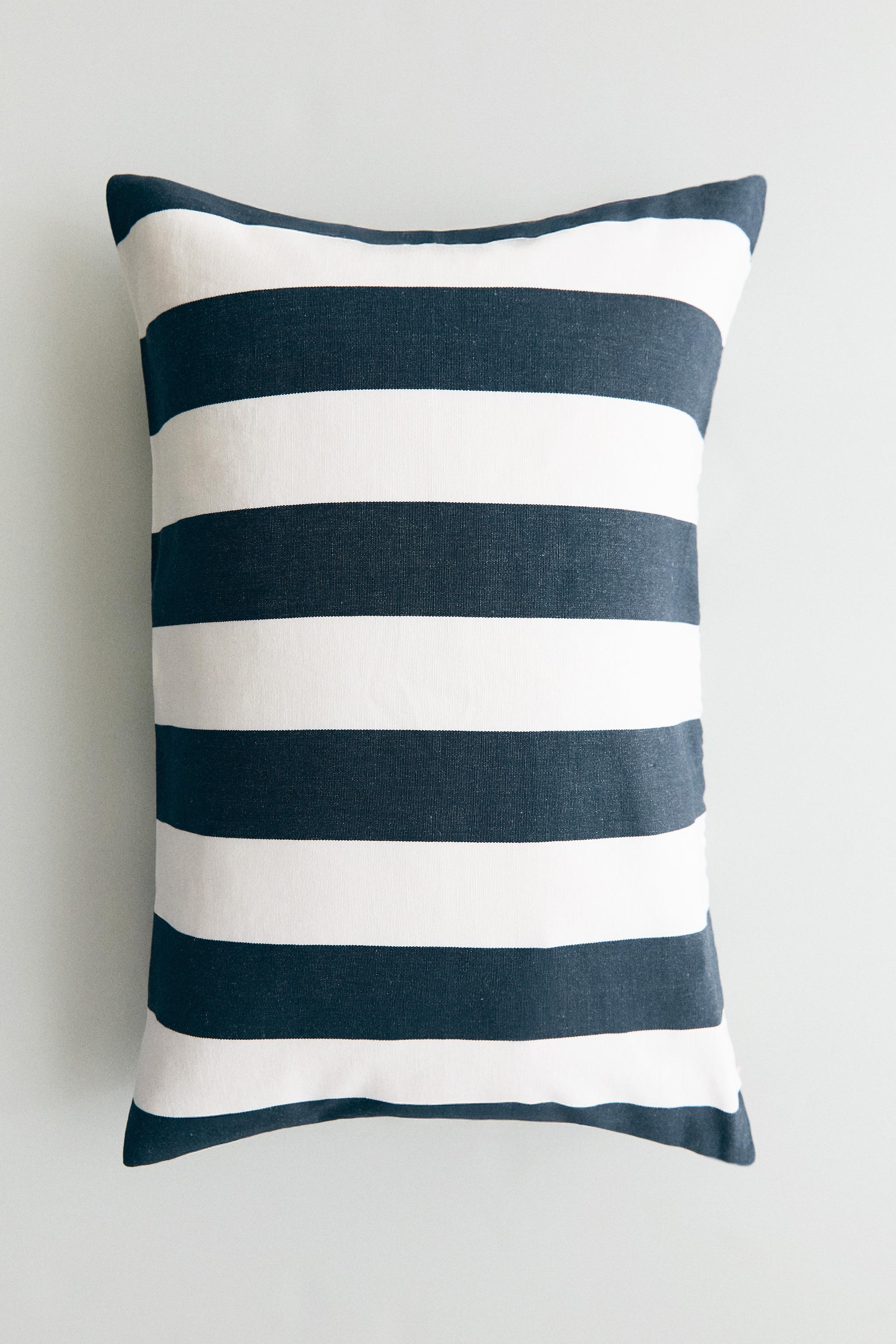 WIDE STRIPE THROW PILLOW COVER