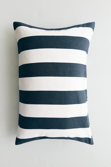 HOUSSE DE COUSSIN RAYURES LARGES - Bleu de Zara - Image 4