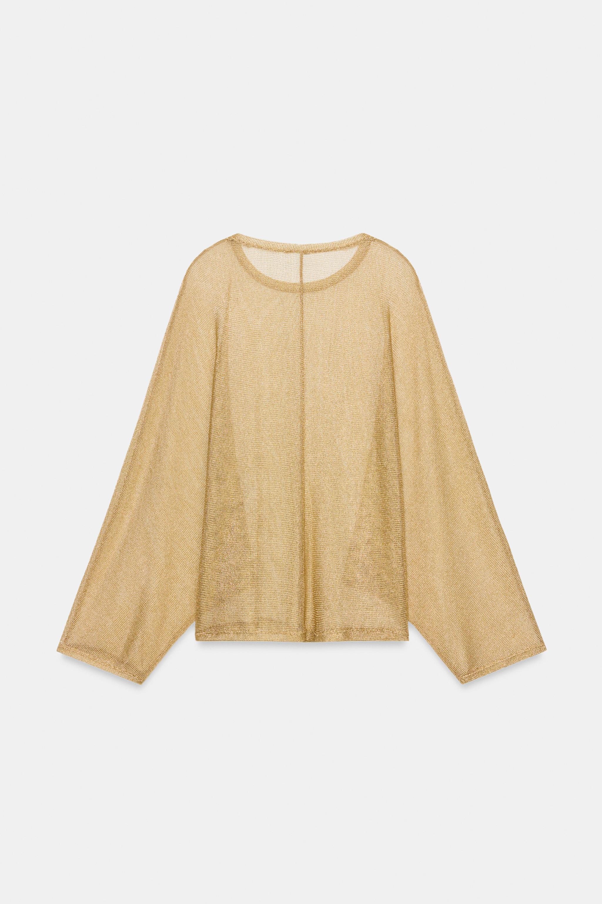 METALLIC THREAD TOP
