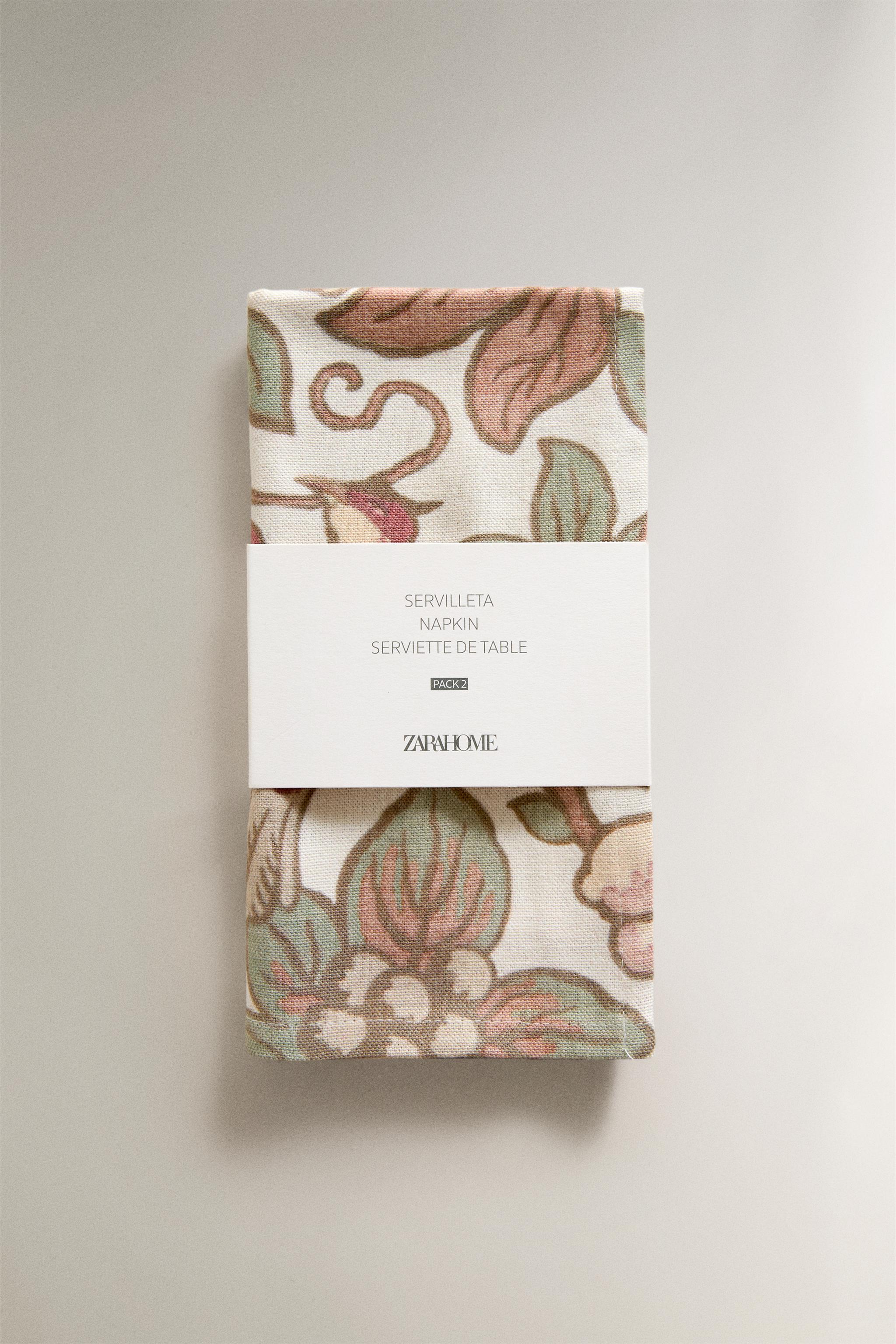 FLORAL AND BIRD NAPKINS (PACK OF 2) | KATHARINE POLE