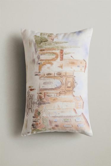 LANDSCAPE CUSHION COVER - Beige by Zara - Image 4
