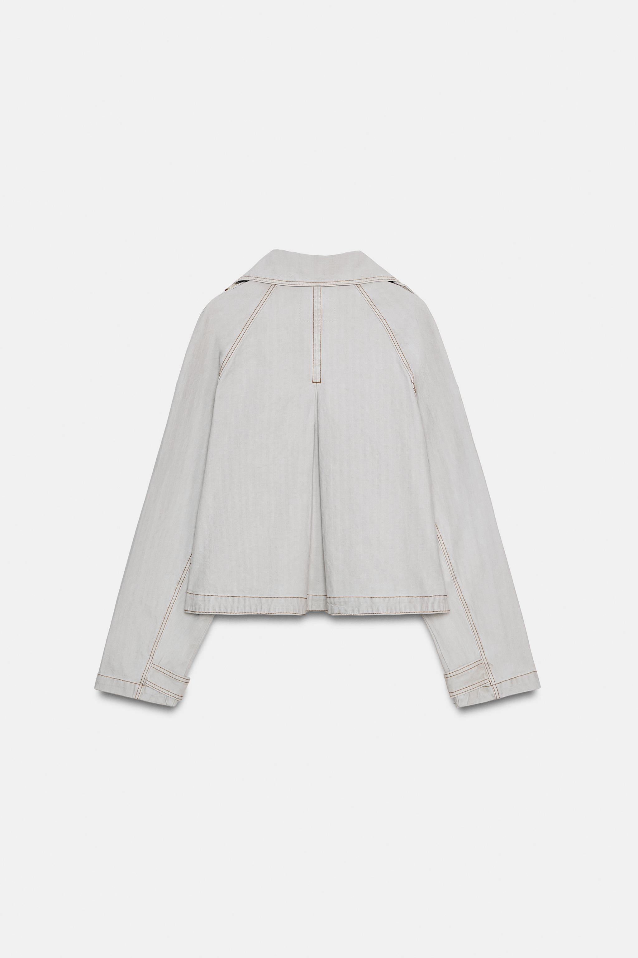 VESTE CHEVRON EFFET DÉLAVÉ