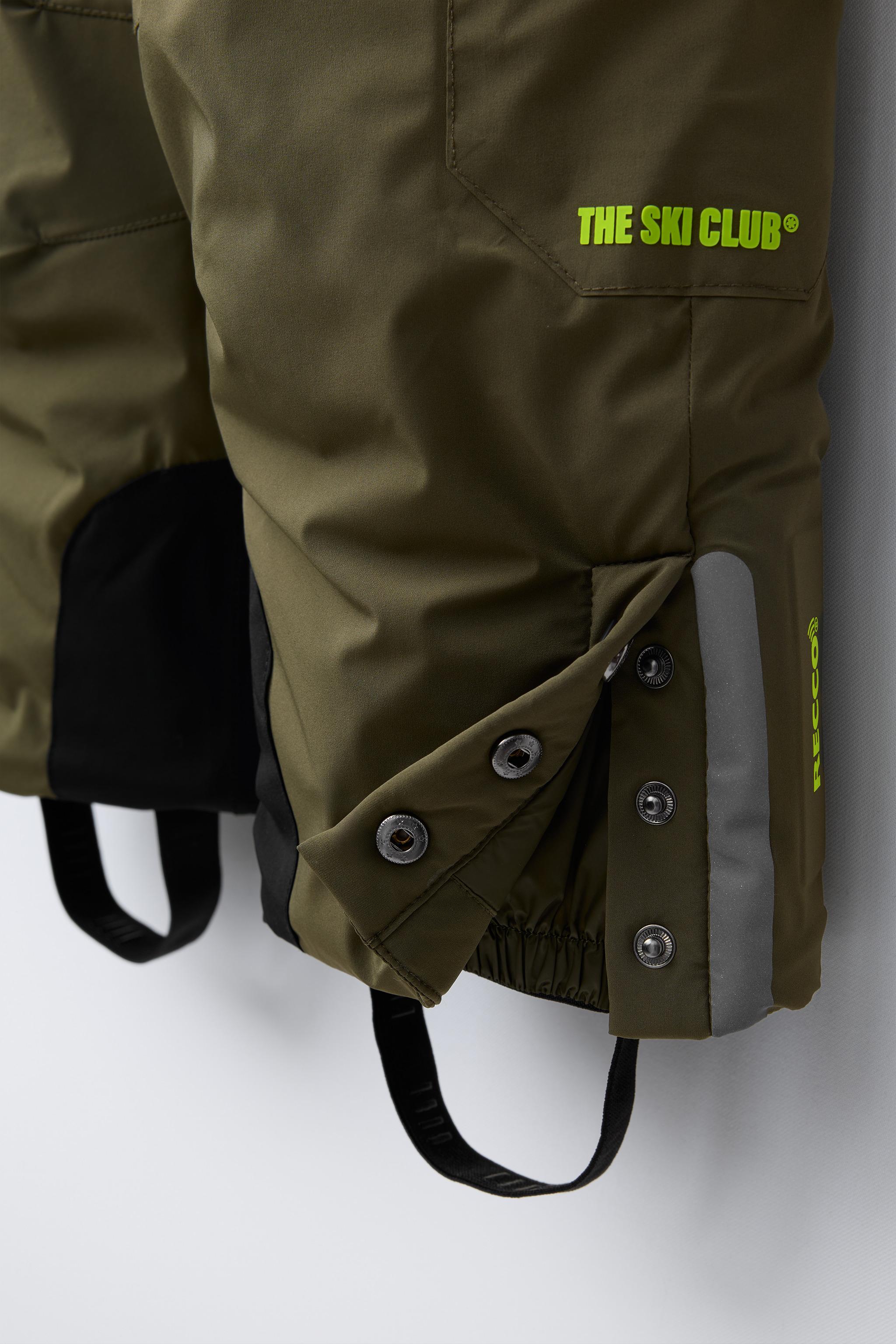 RECCO®システム搭載防水防風ビブパンツ スキーコレクション - カーキ