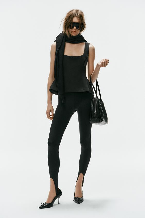 TOP PEPLUM - Negro de Zara - Imagen 0