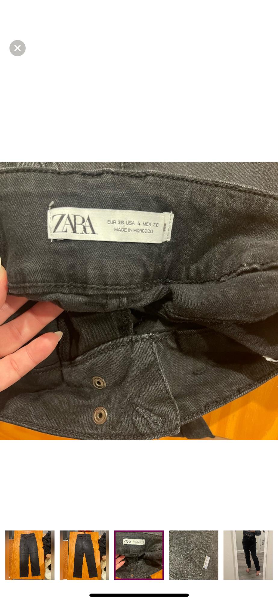HIGH WAIST STRAIGHT CUT JEANS WITH BELT, STRETCHY, WASHED EFFECT - Image 3