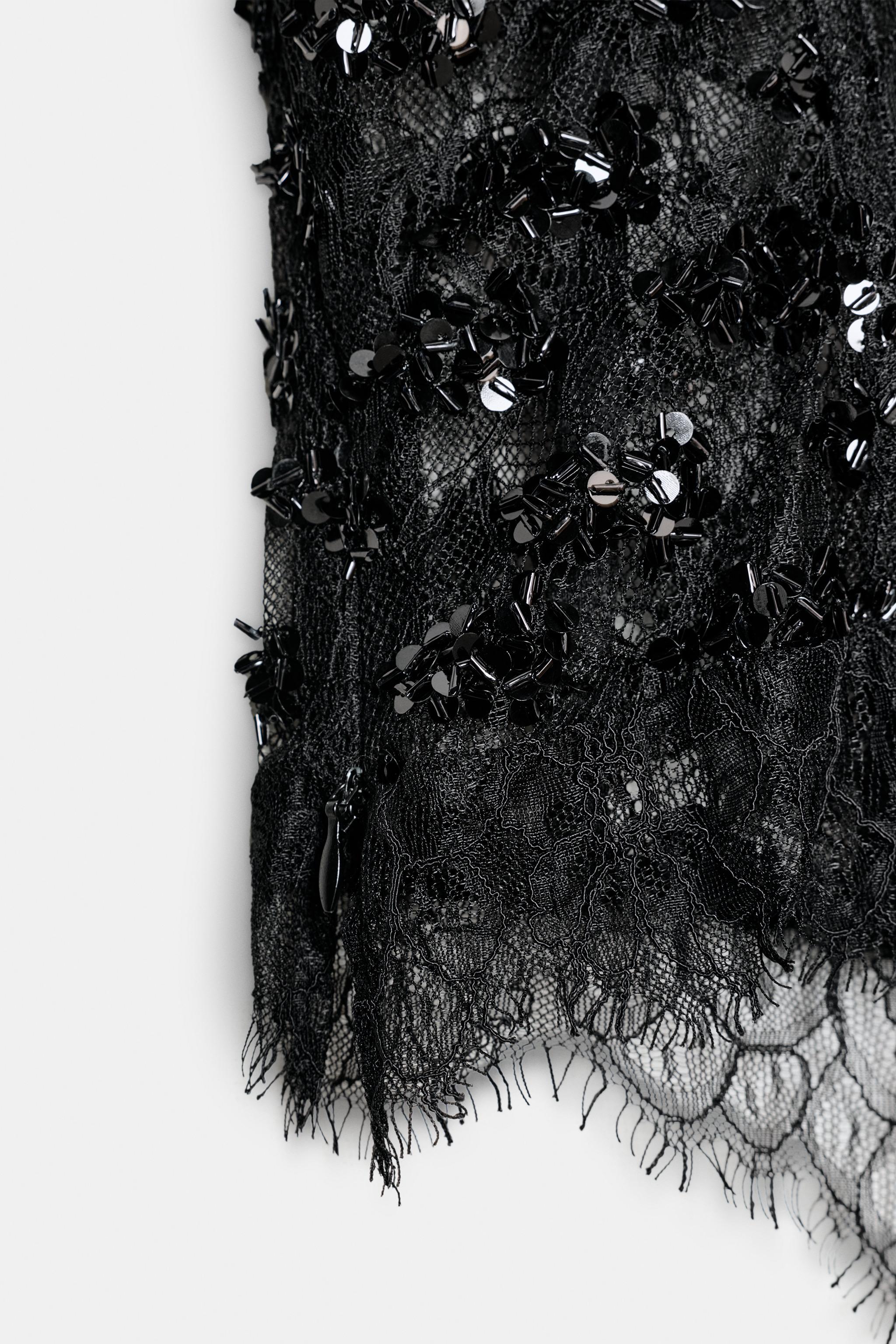 COMBINED SEQUIN CORSET TOP