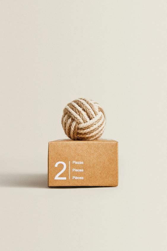 PACK BOUTONS MEUBLE NŒUD (LOT DE 2) - Beige clair de Zara - Image 4