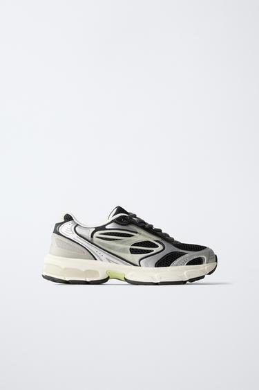 MESH TRAINERS - Black by Zara