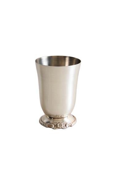 Zara METAL TOOTHBRUSH TUMBLER - Silver
