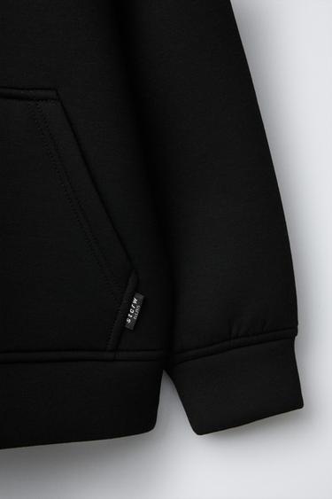 NEOPRENE-EFFECT JACKET WITH LABEL - Black by Zara - Image 3