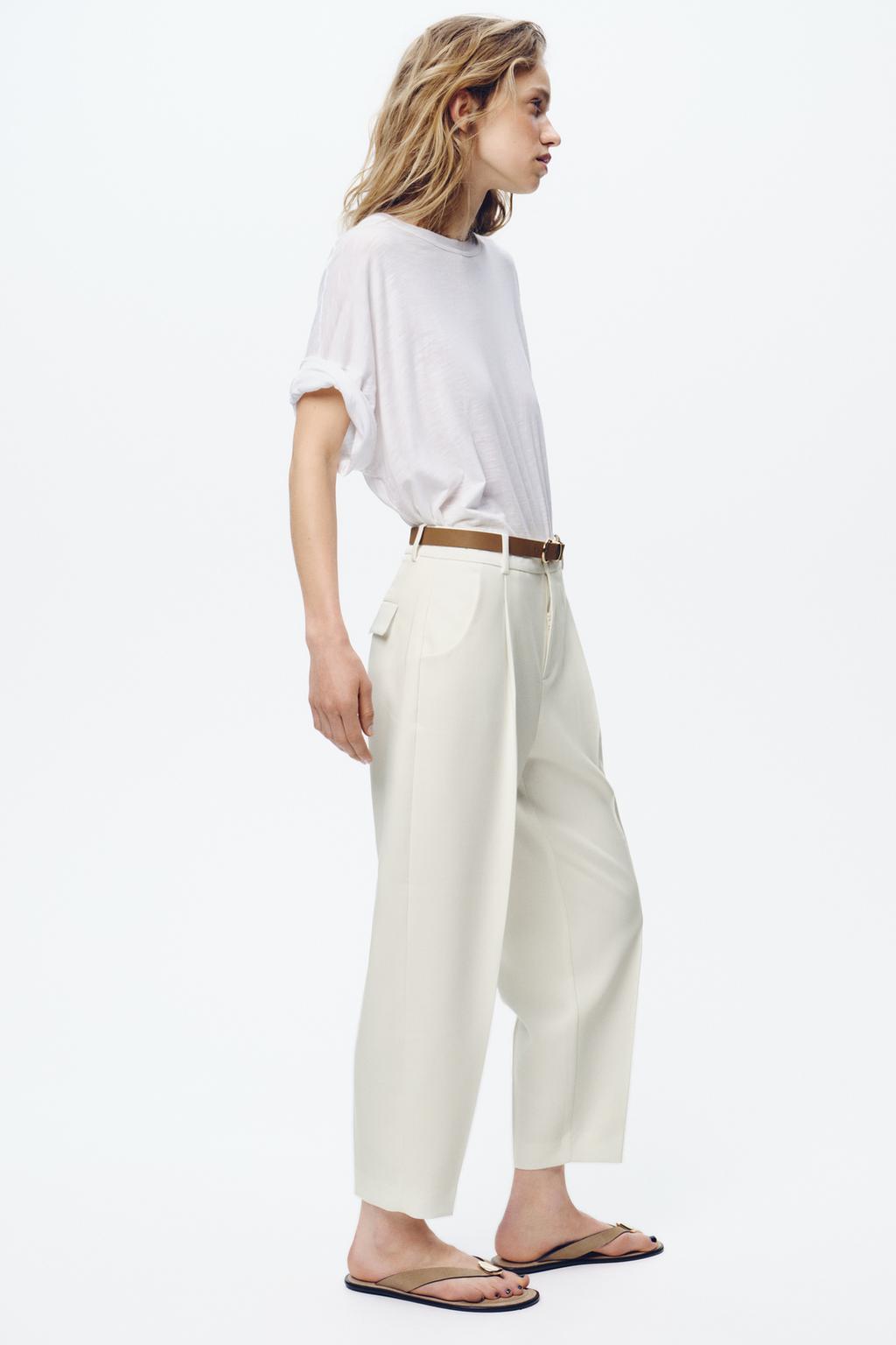 Thumbnail image for DARTED TROUSERS WITH BELT