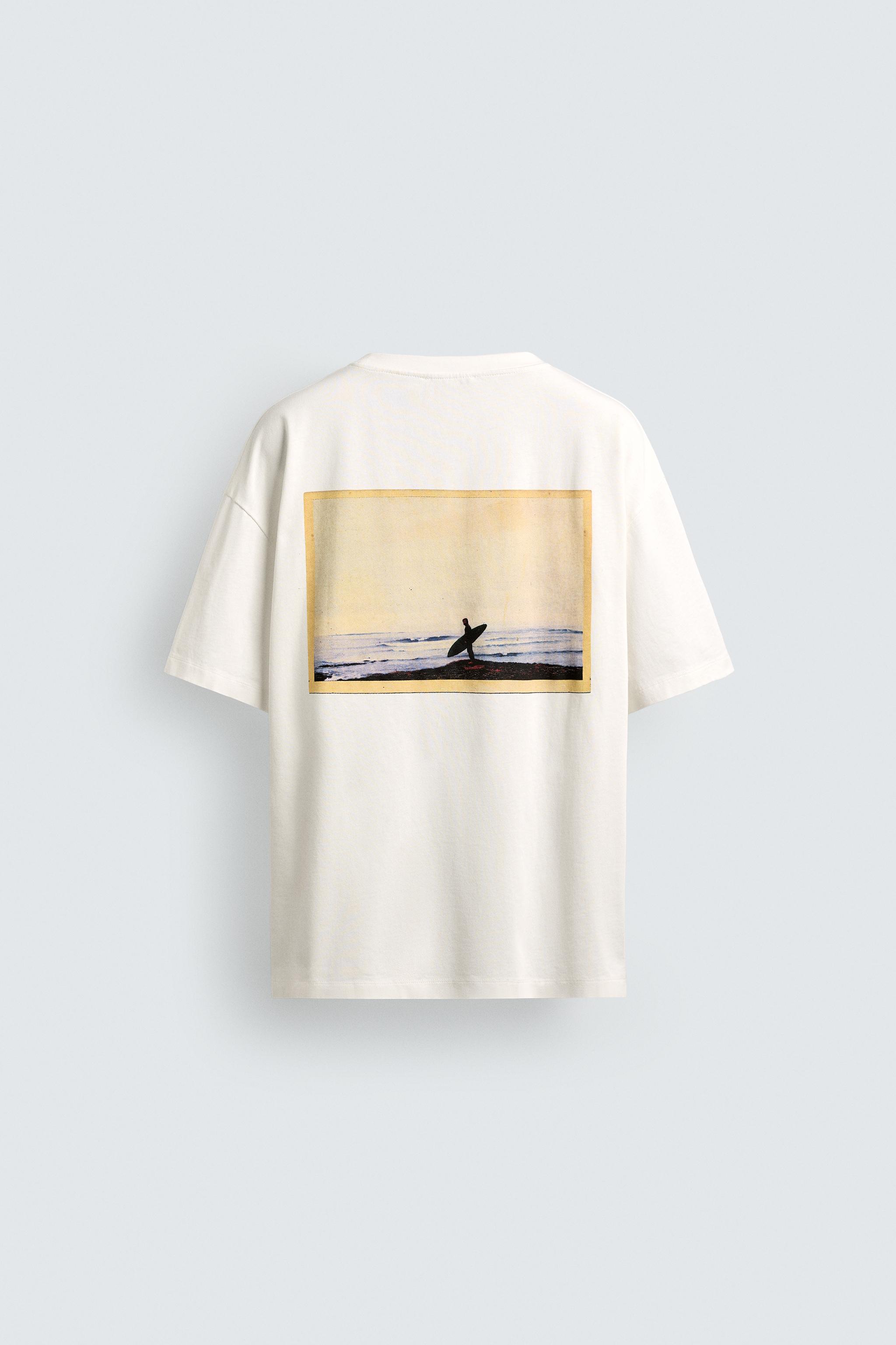 PUKAS SURF X ZARA PHOTOGRAPHIC PRINT T-SHIRT
