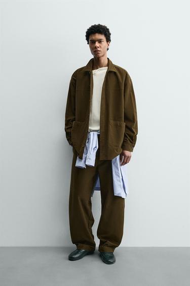 RELAXED FIT TROUSERS SAMUEL DE SABOIA X ZARA - mid khaki by Zara - Image 0
