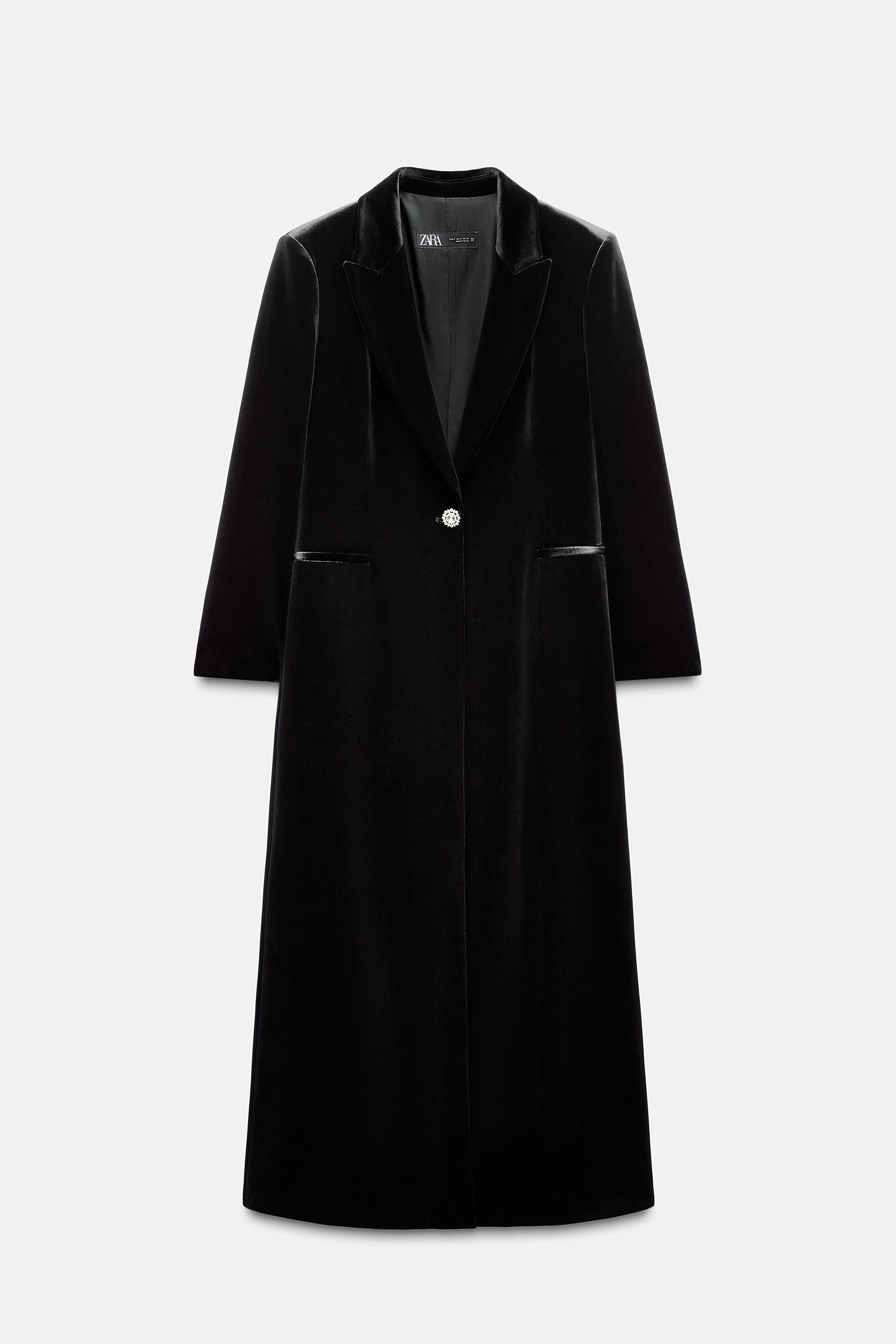 LONG VELVET COAT