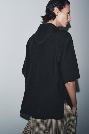 FLOWING BLOUSE WITH SCARF ZW COLLECTION - Black by Zara - Image 2