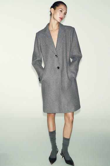 SOFT SHOULDER PAD COAT - Grey by Zara