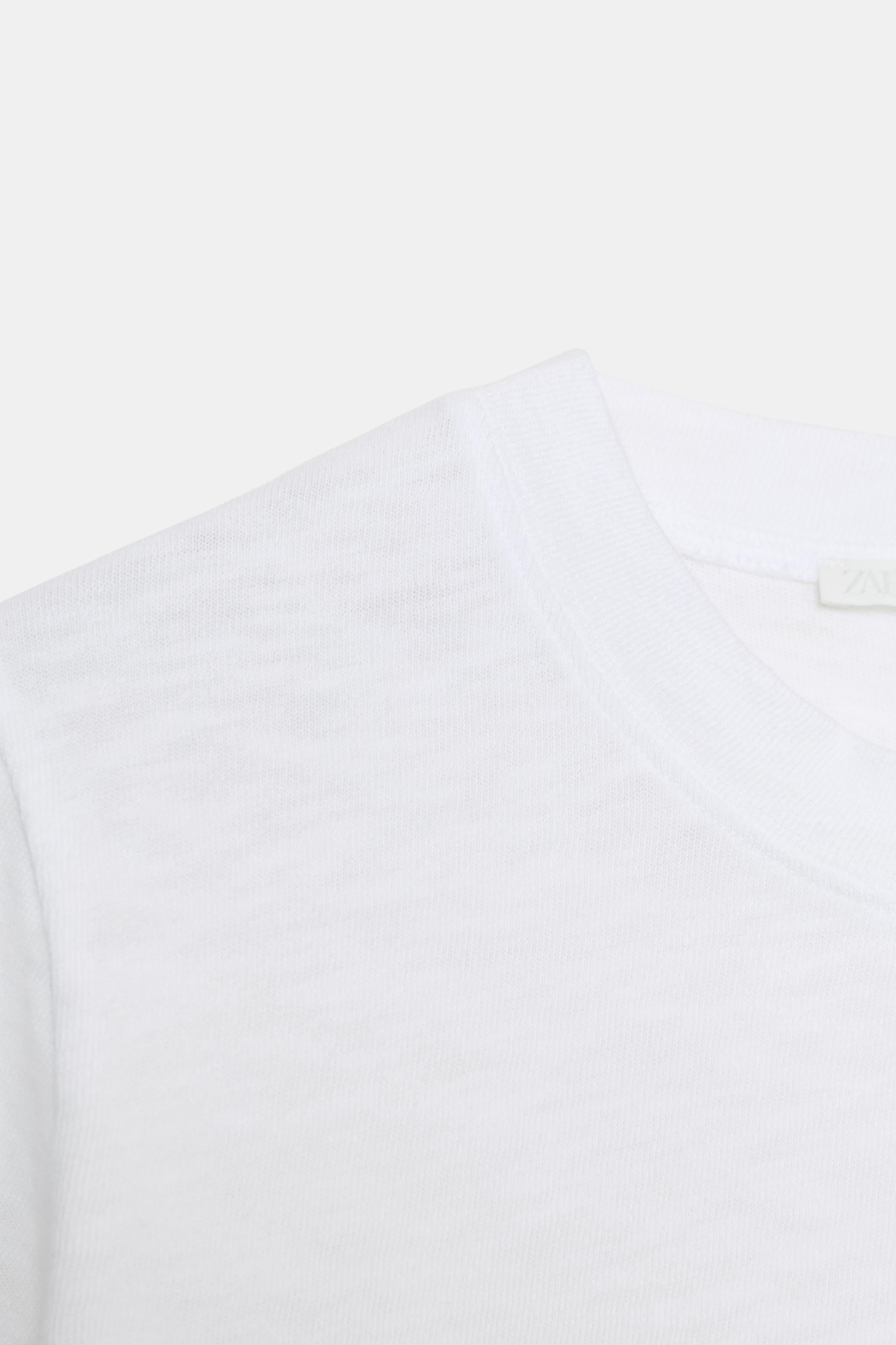T-SHIRT EN COTON FLAMMÉ