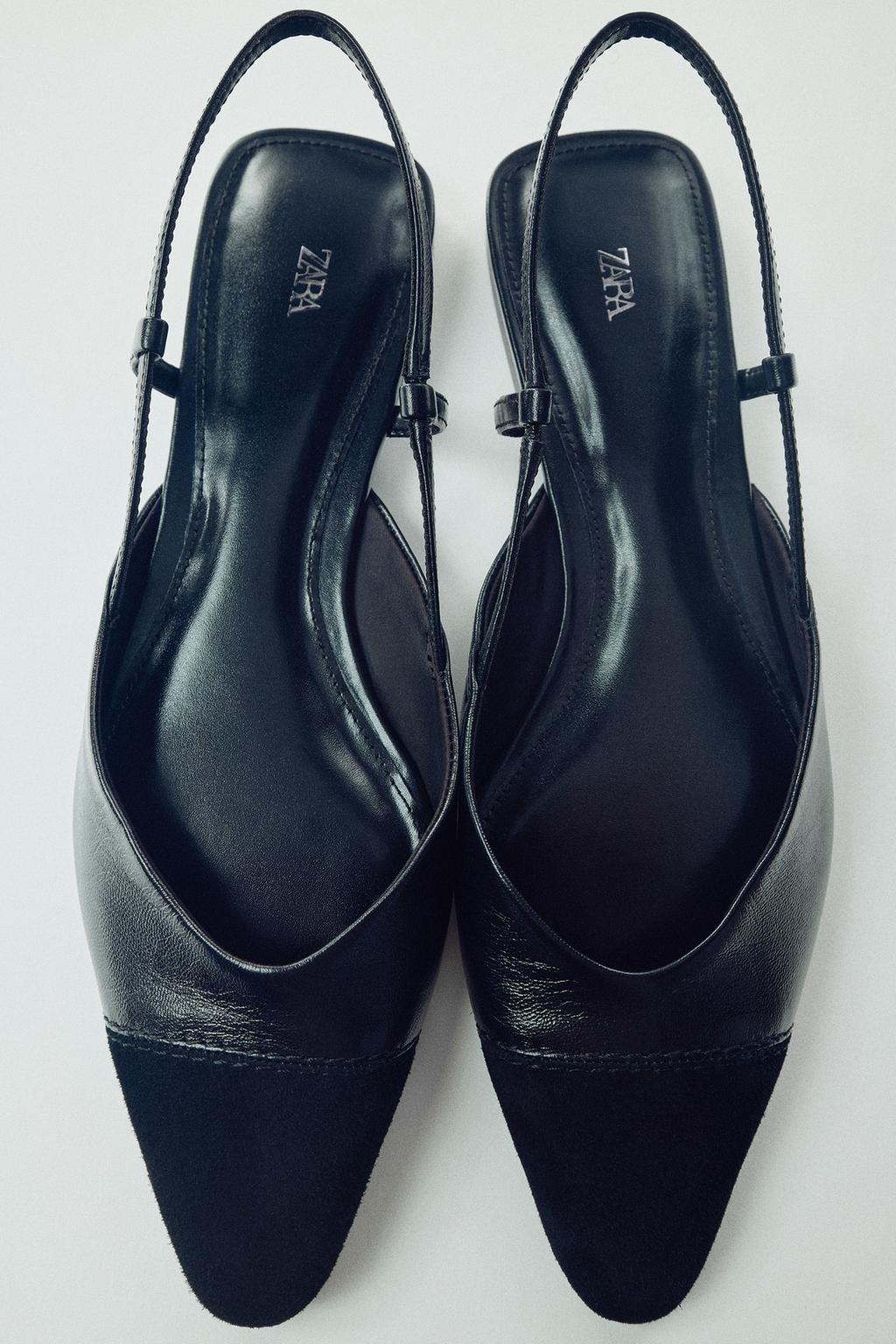 LEATHER SLINGBACK SHOES