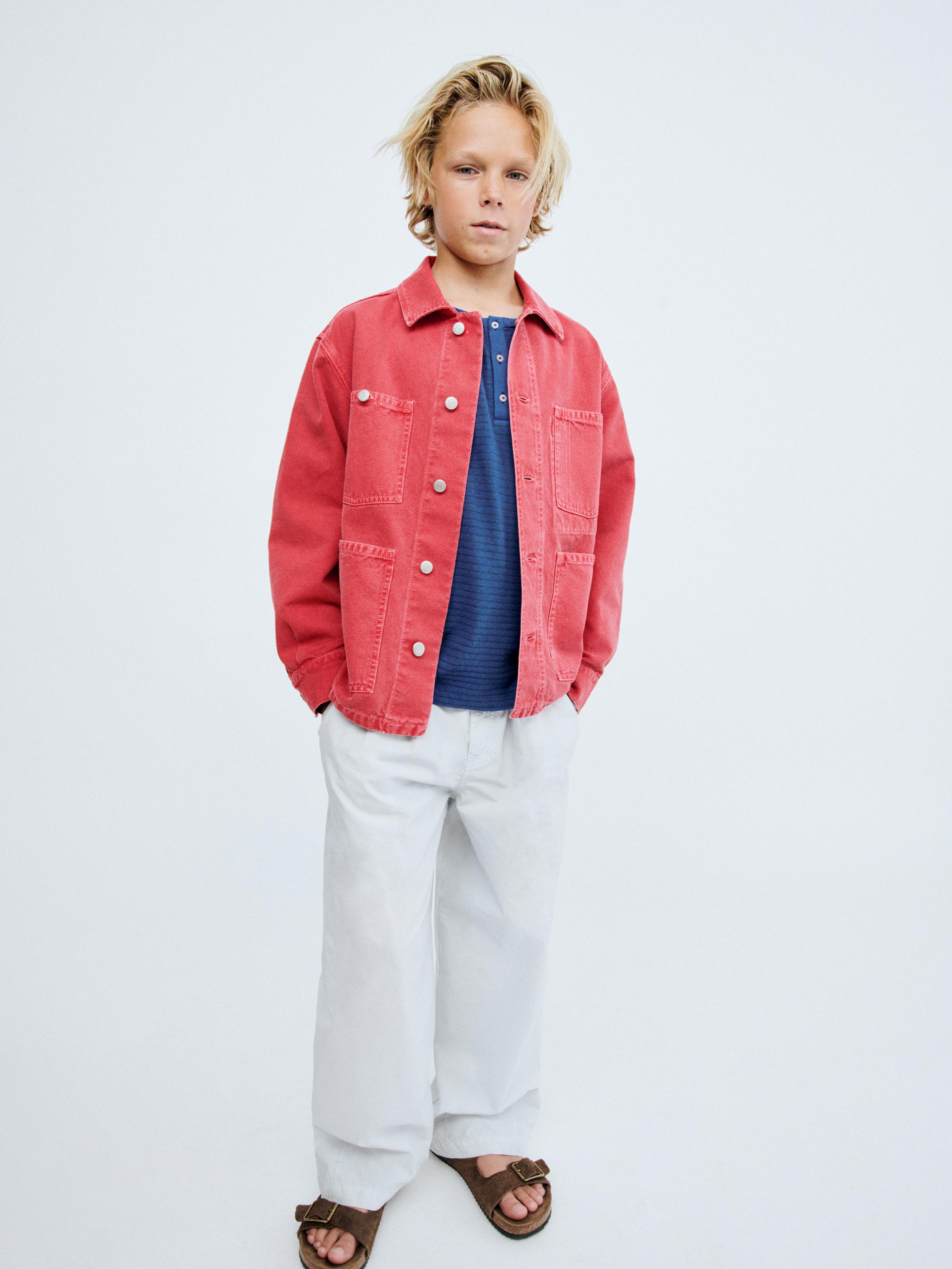 STORIESZ - CANVAS OVERSHIRT — Red