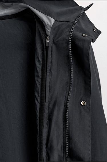 WATER-REPELLENT DETACHABLE TECHNICAL PARKA - Navy blue by Zara - Image 11