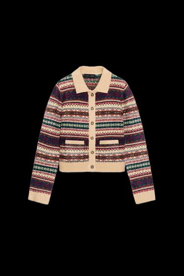 JACQUARD CARDIGAN - Multicoloured by Zara