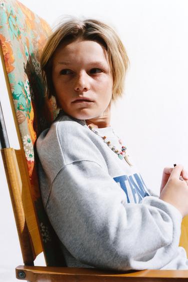 SUDADERA ESTAMPADA TEAM SIX SEVEN - Gris vigoré de Zara