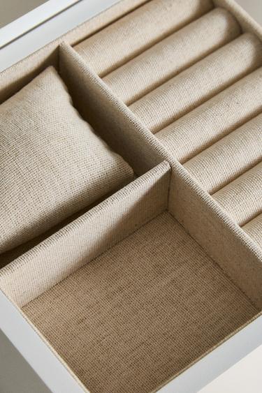 LACQUERED JEWELLERY BOX WITH DRAWER - White by Zara - Image 2