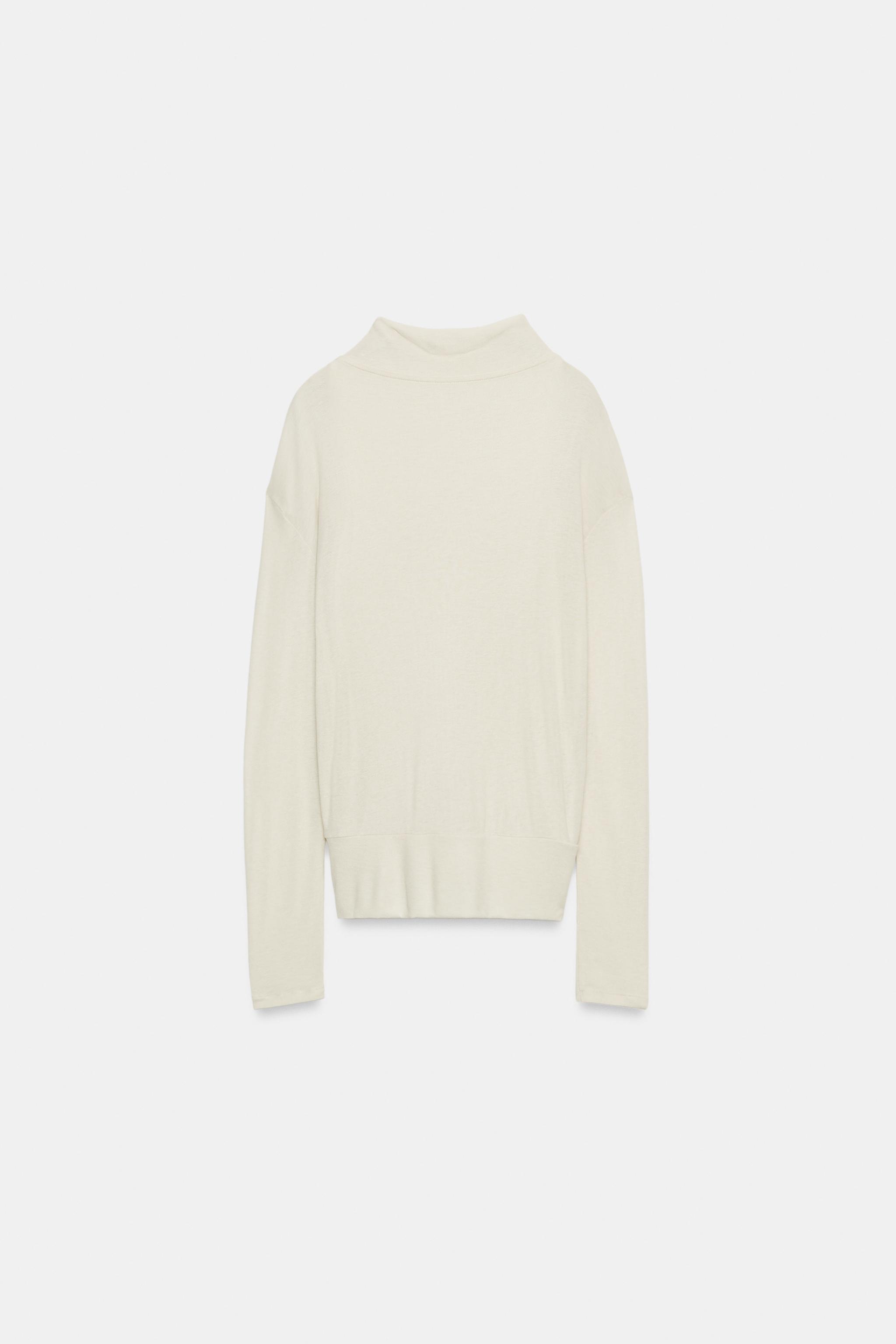 Zara çift katlı t-shirt görsel 6