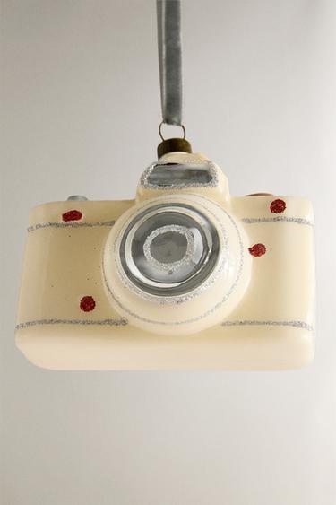 CAMERA CHRISTMAS TREE DECORATION - Ecru by Zara - Image 3