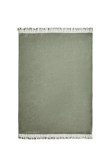CHENILLE THROW - Blue green by Zara