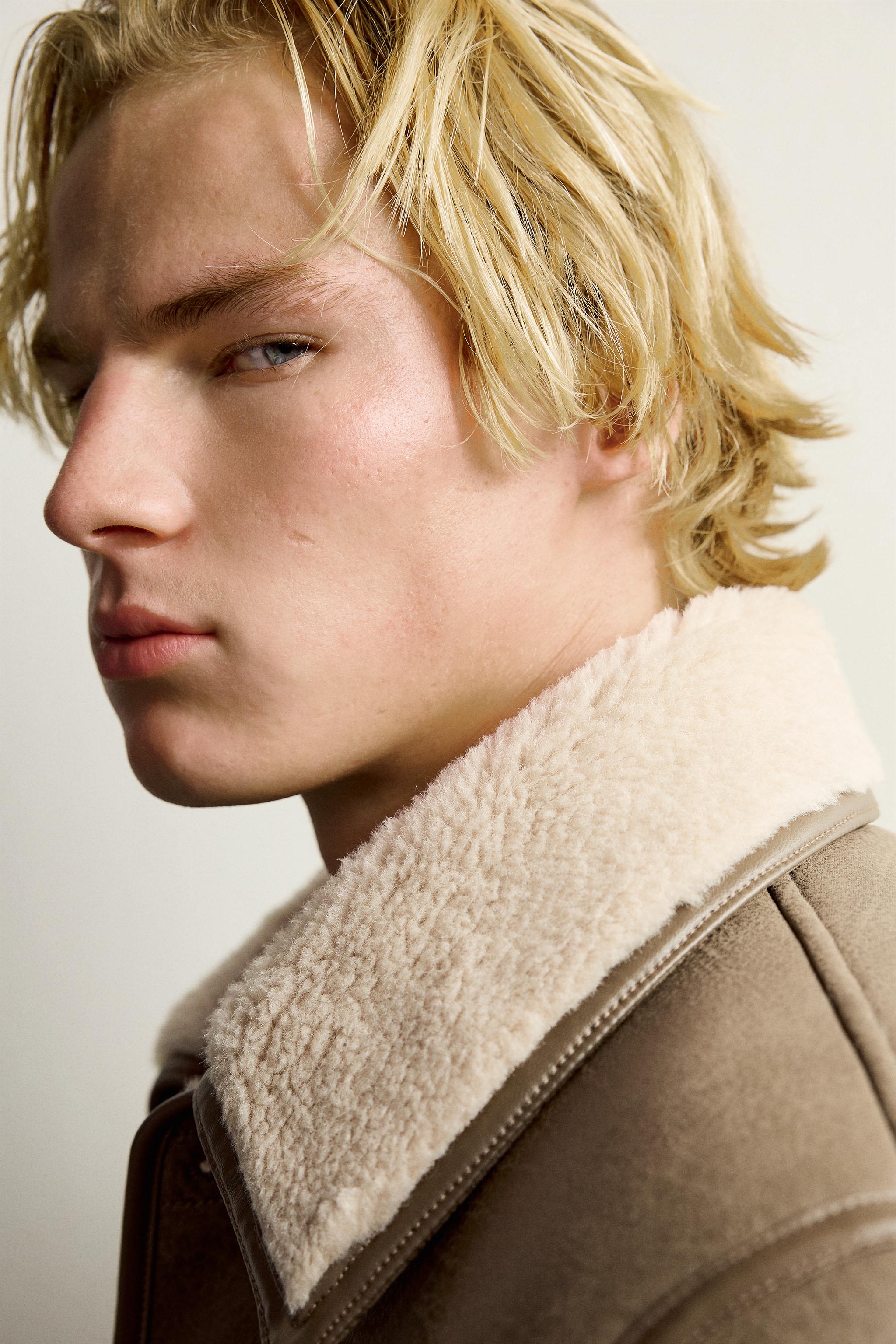 BLOUSON EN MATIÈRE SYNTHÈTIQUE DOUBLE FACE